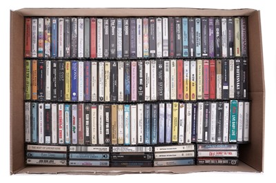 Lot 455 - A box of over one hundred cassette tapes