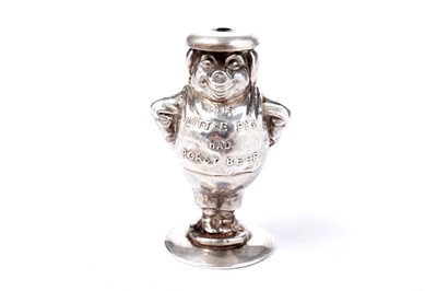 Lot 362 - A George V silver novelty condiment (salt caster)