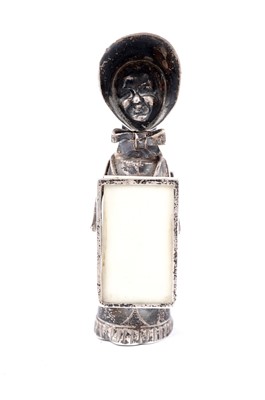 Lot 363 - A rare Edwardian silver pepper caster