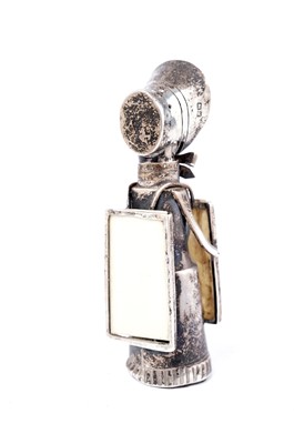 Lot 363 - A rare Edwardian silver pepper caster