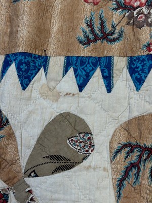 Lot 799 - A pair of Victorian patchwork quilts made by twin sisters Jane Ann and Mary Elizabeth