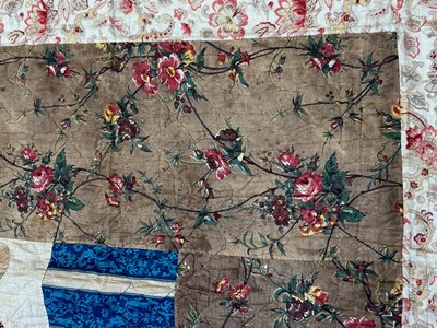 Lot 799 - A pair of Victorian patchwork quilts made by twin sisters Jane Ann and Mary Elizabeth