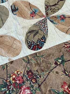 Lot 799 - A pair of Victorian patchwork quilts made by twin sisters Jane Ann and Mary Elizabeth