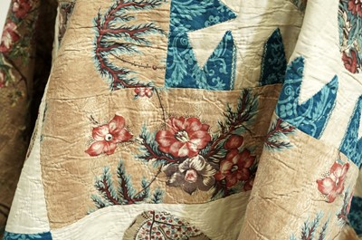 Lot 799 - A pair of Victorian patchwork quilts made by twin sisters Jane Ann and Mary Elizabeth