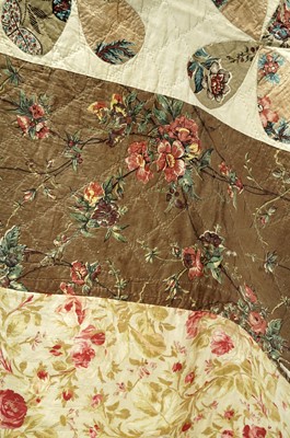 Lot 799 - A pair of Victorian patchwork quilts made by twin sisters Jane Ann and Mary Elizabeth