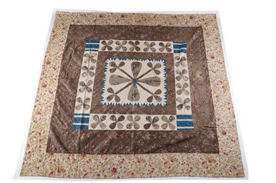 Lot 799 - A pair of Victorian patchwork quilts made by twin sisters Jane Ann and Mary Elizabeth