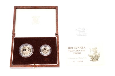 Lot 1254 - A Britannia 1987 Proof Two Coin Set