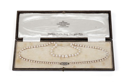 Lot 499 - A Ciro single strand cultured pearl necklace