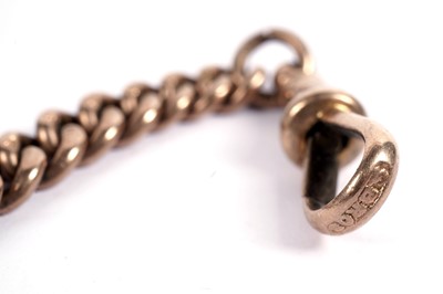 Lot 531 - A 9ct rose gold double 'Albert' watch chain
