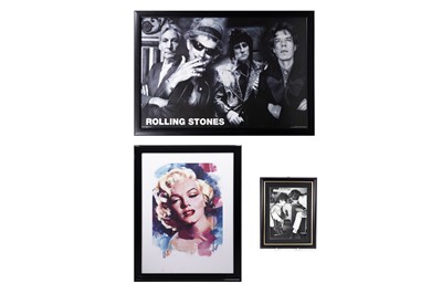 Lot 397 - Two framed Rolling Stones related posters