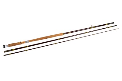 Lot 960 - Hardy Jet Salmon Fly three-piece graphite rod