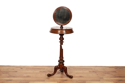 Lot 40 - A mid/late Victorian carved mahogany vanity stand