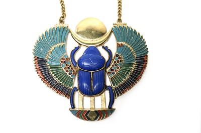 Lot 782 - A 1970s Thomas Fattorini and Sons Egyptomania "King Tut" necklace