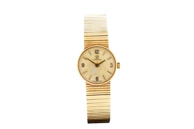 Lot 1013 - Omega: a lady's 9ct yellow gold cased cocktail watch