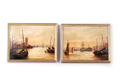 Lot 1661 - Bernard Benedict Hemy - Shields; a pair of marine views | oil