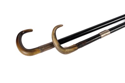 Lot 1007 - Two horn handled walking sticks