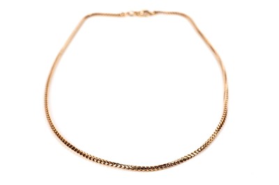 Lot 1272 - An 18ct yellow gold snake-link chain necklace