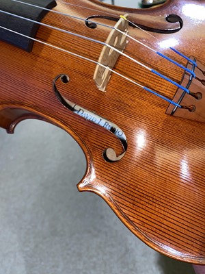 Lot 207 - A violin by David J Rubio, Cambridge Anno 1991