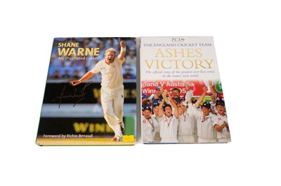 Lot 872 - Two autographed cricket books