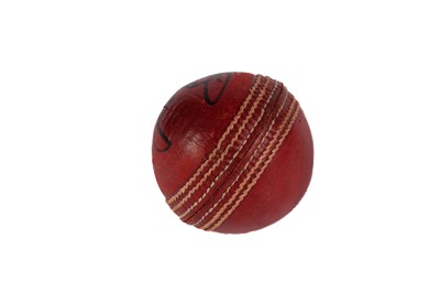 Lot 866 - A cricket ball autographed by Australian cricketer Brett Lee