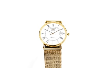 Lot 1054 - Longines Résence: a 9ct yellow gold cased wristwatch