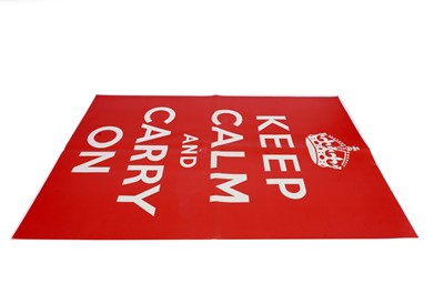 Lot 1140 - Keep Calm and Carry On (1939) Second World War propaganda poster