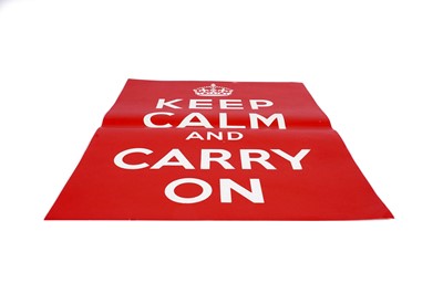 Lot 1141 - Keep Calm and Carry On (1939) Second World War propaganda poster