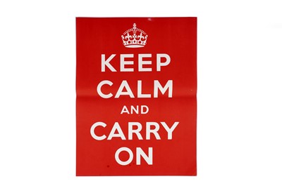 Lot 1141 - Keep Calm and Carry On (1939) Second World War propaganda poster