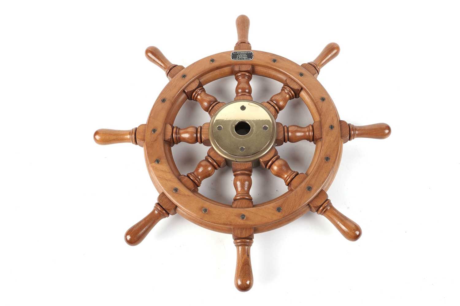 Lot 1169 - An eight spoke ships wheel