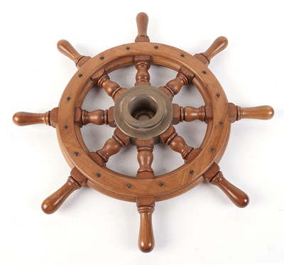 Lot 1169 - An eight spoke ships wheel