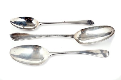 Lot 1641 - A selection of silver spoons