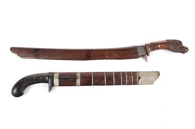 Lot 1027 - Malaysian Parang and Indonesian Golok knives