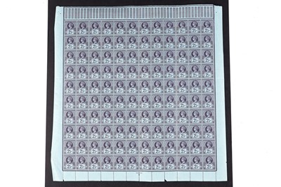 Lot 1189 - GB QV 1887-92 Jubilee 2 1/2d. complete sheet of one hundred and twenty