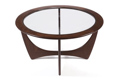 Lot 762 - A G-Plan teak circular ‘Astro’ glass topped coffee table