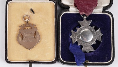 Lot 1471 - George Hawkins Colliery Band Conductor pocket watch and medals