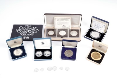 Lot 1241 - A selection of silver and other coins