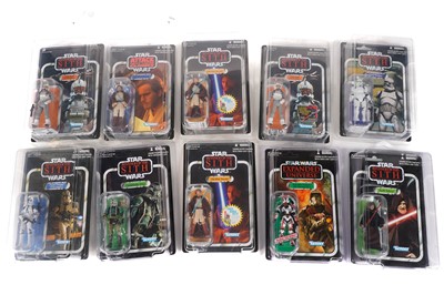 Lot 1519 - Carded Kenner Star Wars ‘Revenge of the Sith’ Vintage Collection figures