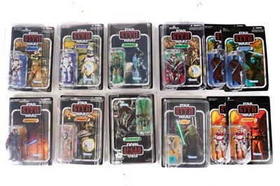 Lot 1520 - Carded Kenner Star Wars ‘Revenge of the Sith’ Vintage Collection figures