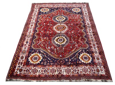 Lot 106 - A Persian hand-made Qashqai carpet