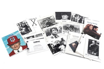 Lot 1378 - Film Press Kits, contents including photos, notes, postcards, and booklets