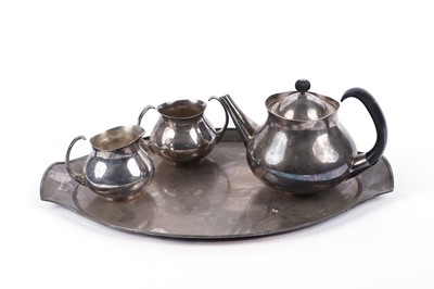 Lot 201 - A mid-Century Elkington silver plated tea service