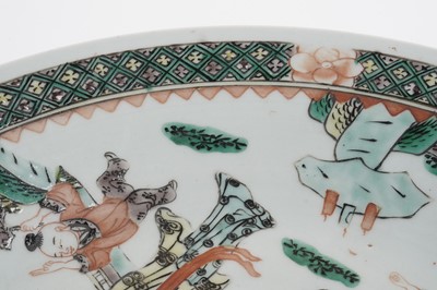 Lot 862 - A Chinese famille vert charger