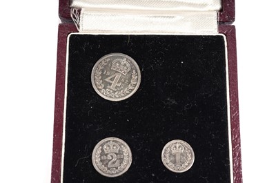 Lot 1301 - King George VI silver Maundy Money, 1952