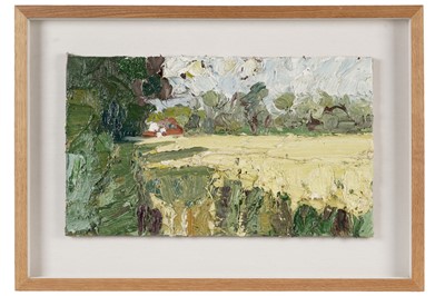 Lot 942 - George Rowlett - Corner of a Cornfield at Hull Place Sholden | oil