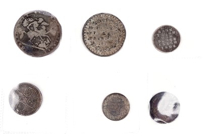 Lot 1248 - A selection of George III and earlier silver coins