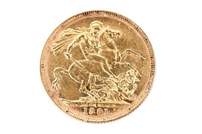 Lot 1262 - A 1891 Victorian Sovereign