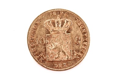 Lot 1287 - A Netherlands 10 Guilder coin