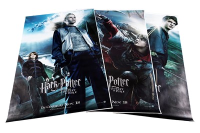 Lot 1386 - A set of three movie posters for Harry Potter and the Goblet of Fire