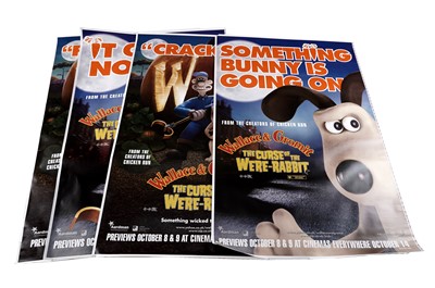 Lot 1388 - Four movie posters for Wallace & Gromit: The Curse of the Were-Rabbit