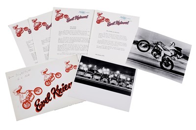 Lot 1413 - Evel Knievel press photographs